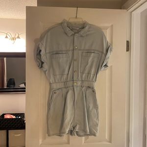 Zara denim romper